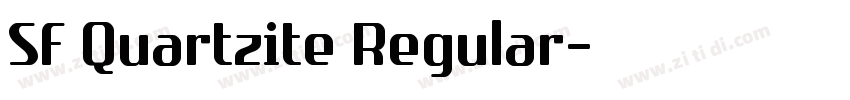 SF Quartzite Regular字体转换